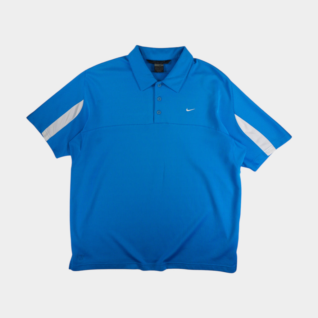 Nike Винтидж 2000-те Синя Тениска с Яка