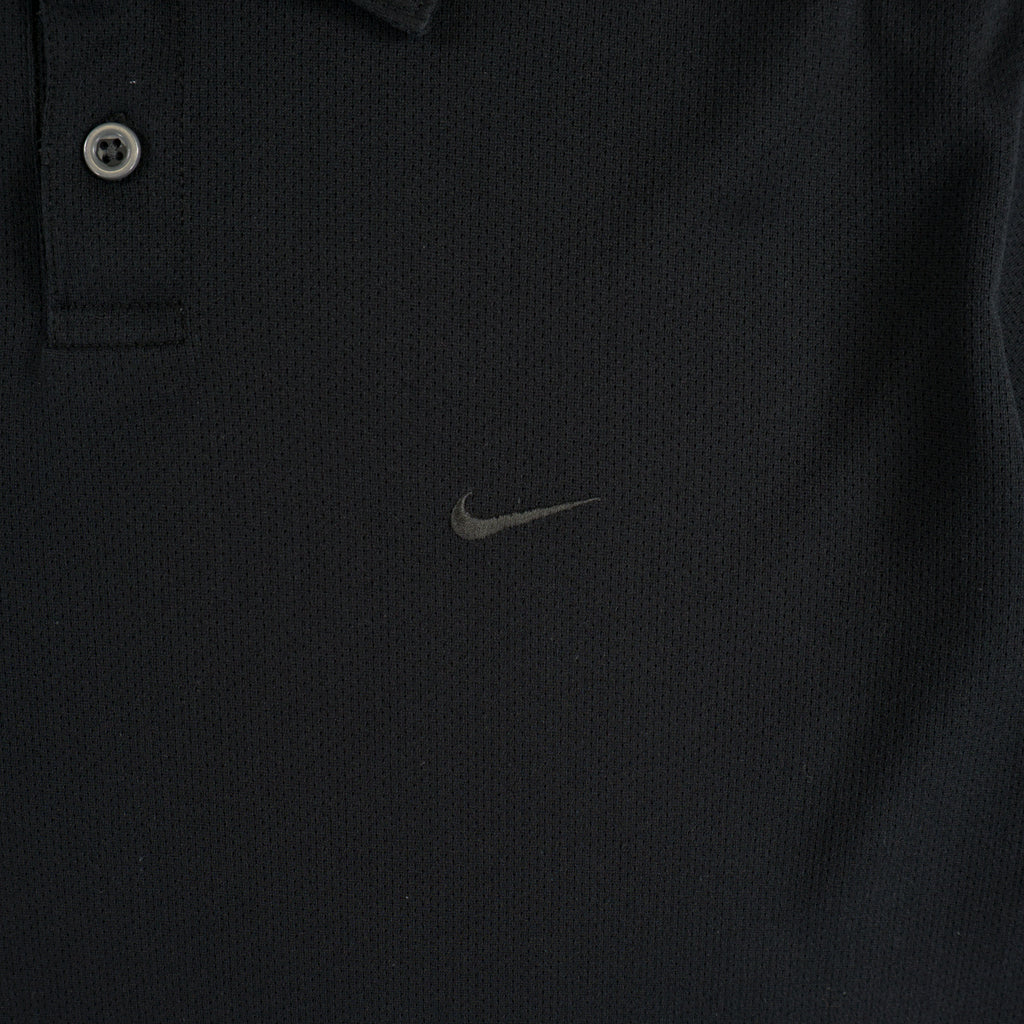Nike Винтидж 2000-те Черна Тениска с Яка