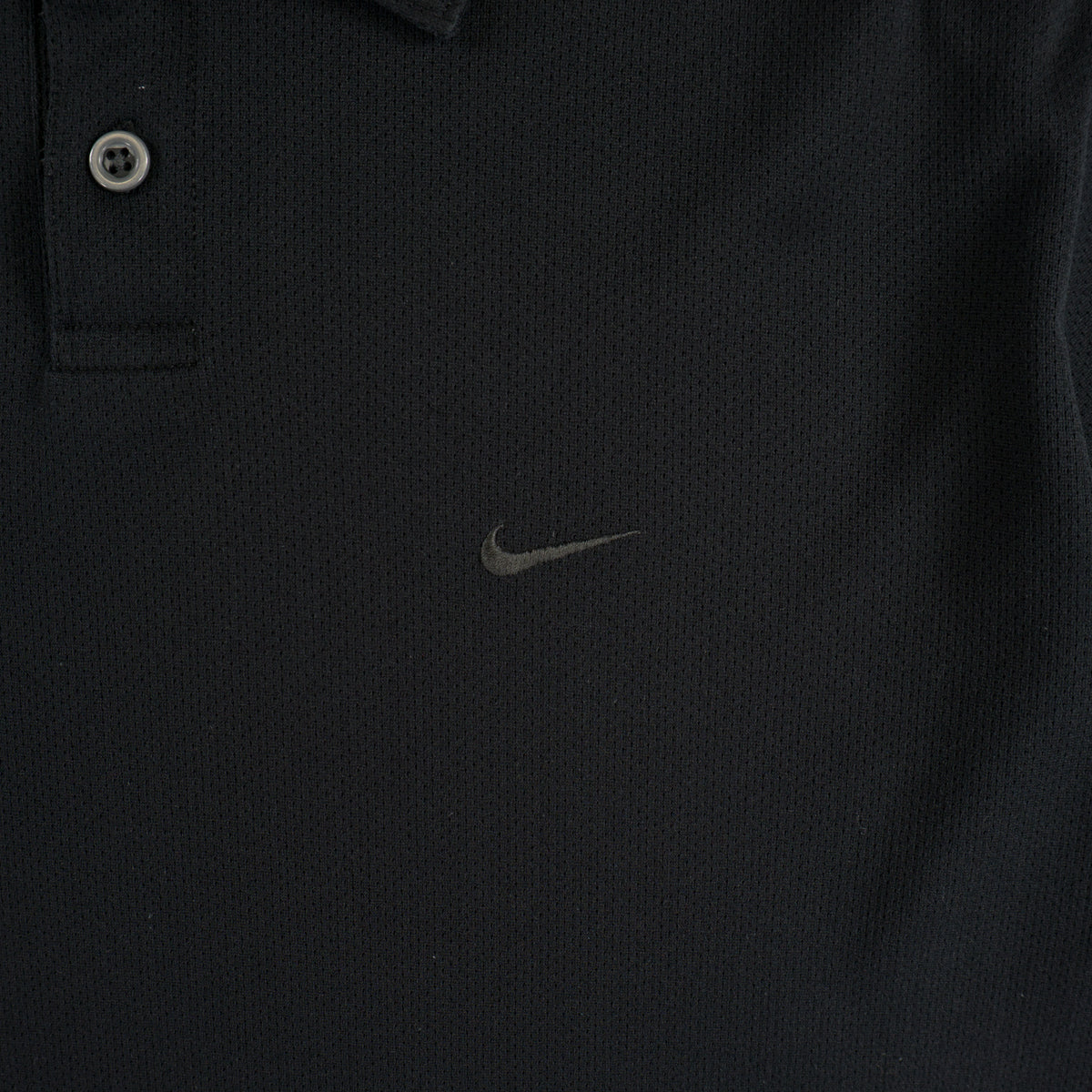 Nike Винтидж 2000-те Черна Тениска с Яка
