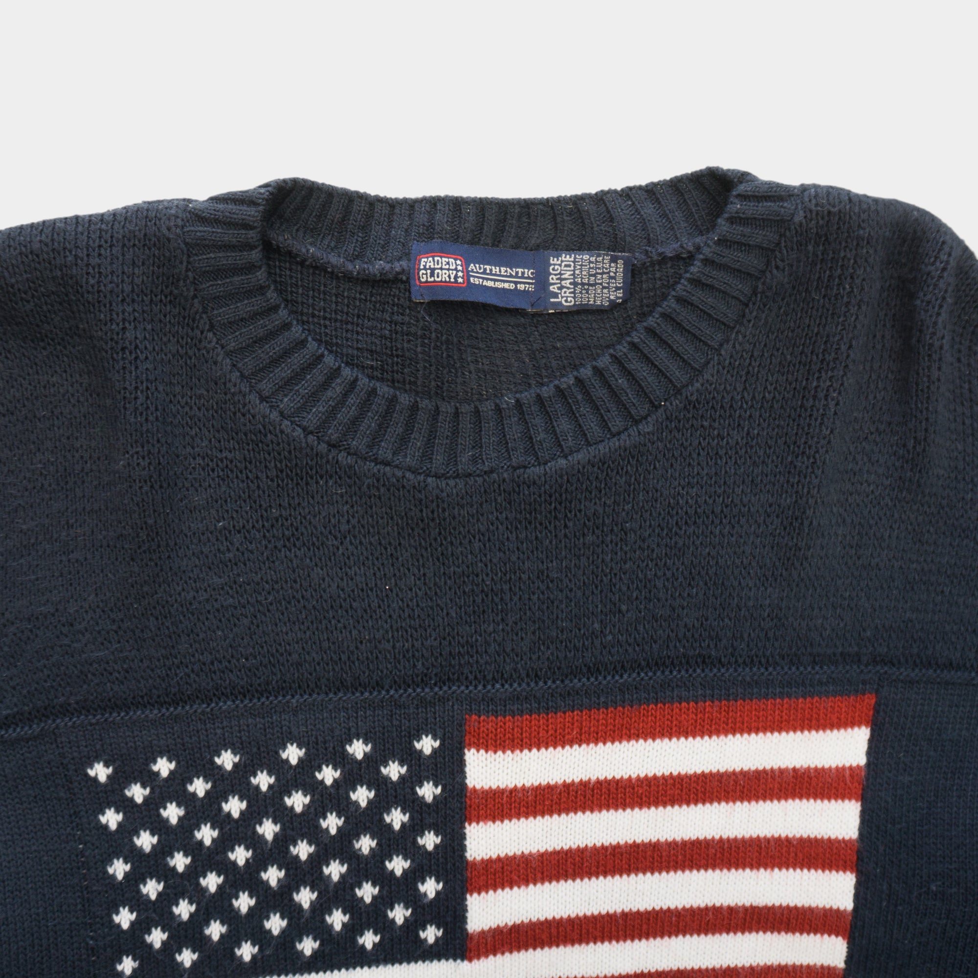 Faded Glory Плетен Пуловер