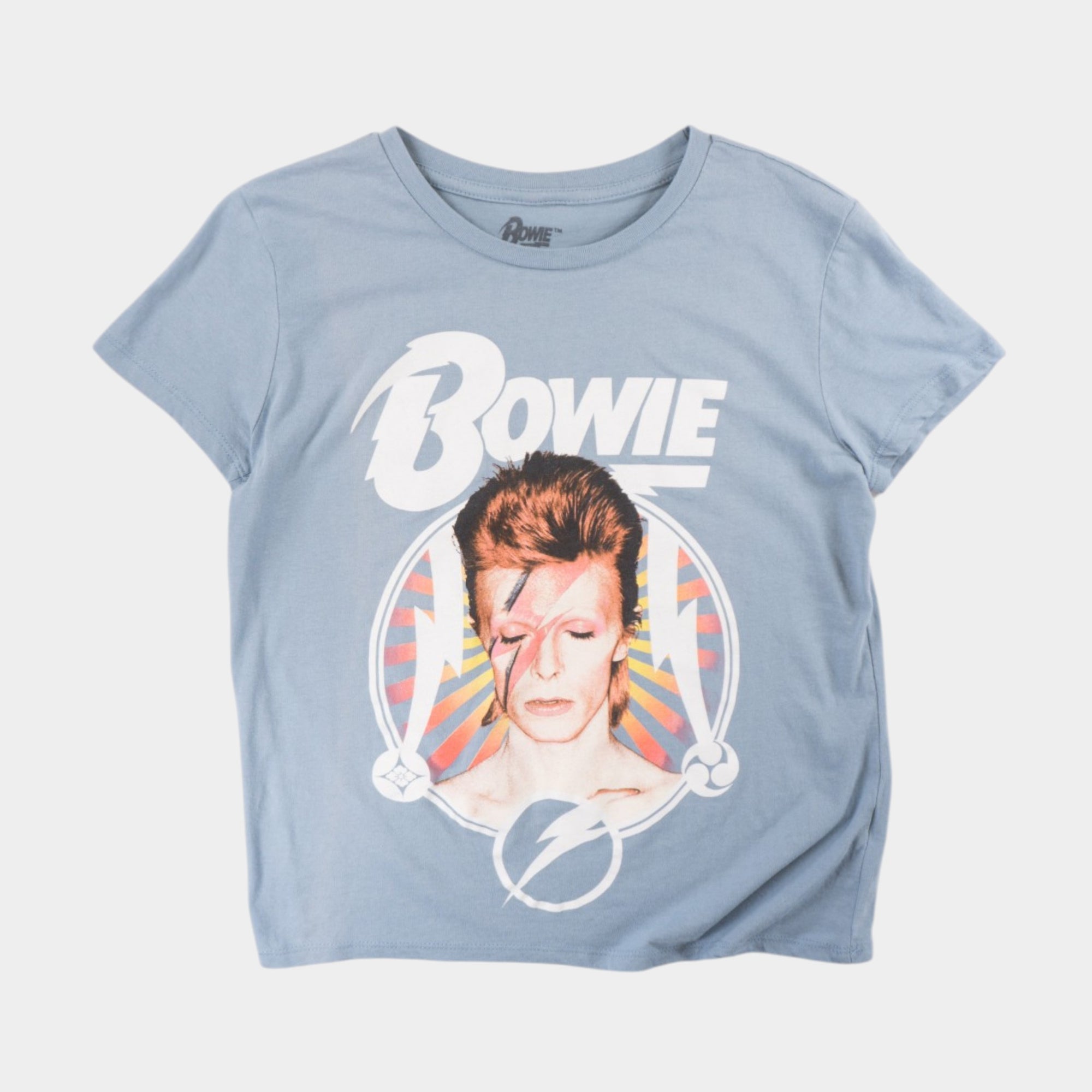 David Bowie Синя Тениска с Графика