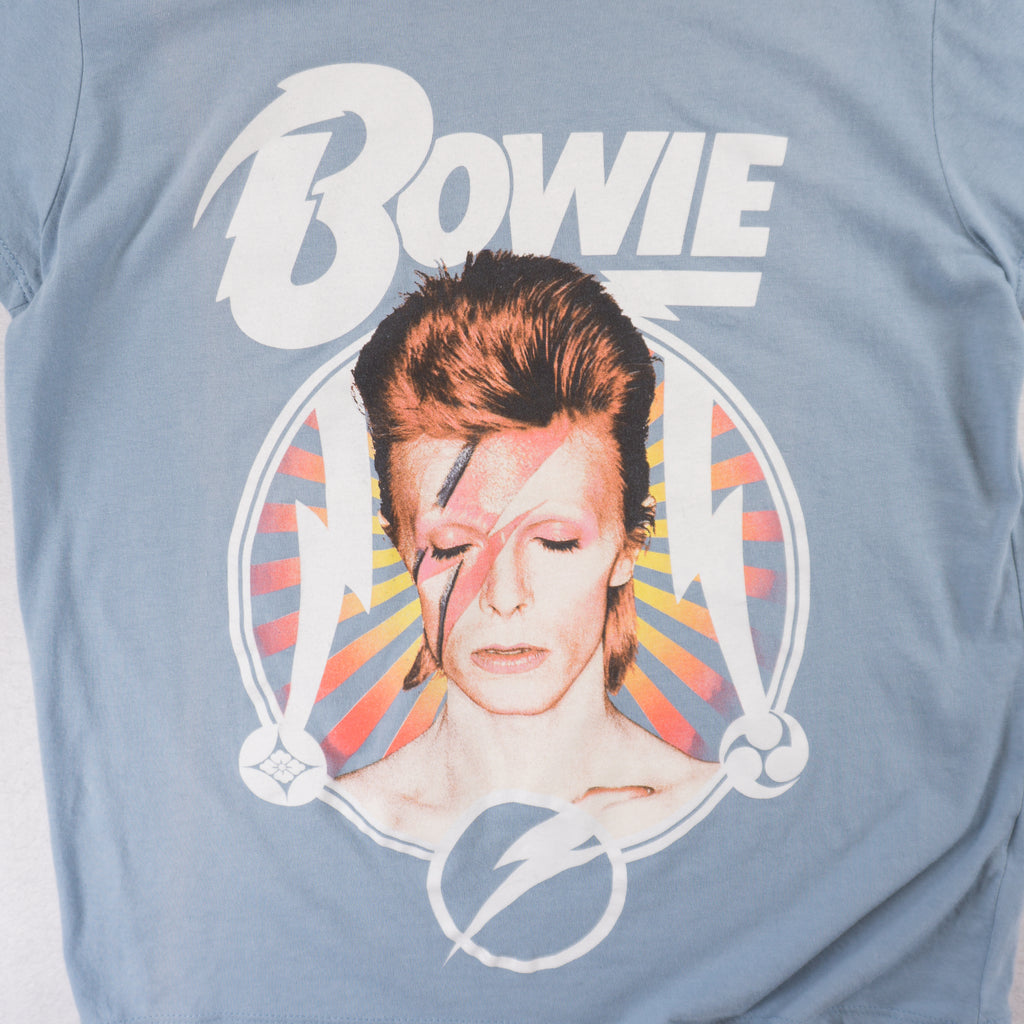 David Bowie Синя Тениска с Графика