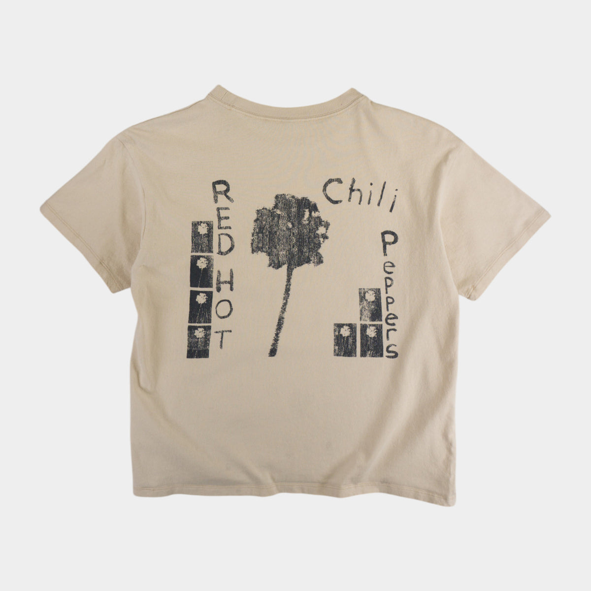 H&M X Red Hot Chili Peppers Бежова Тениска