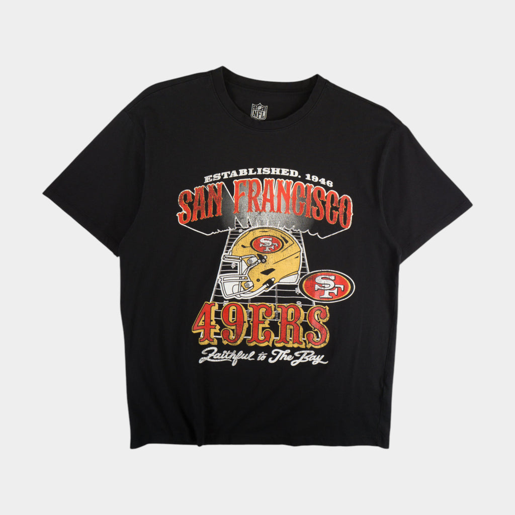 NFL San Francisco 49ers Черна Тениска с Графика
