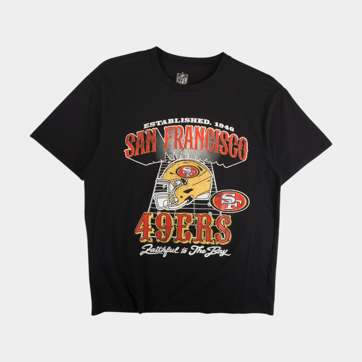 NFL San Francisco 49ers Черна Тениска с Графика