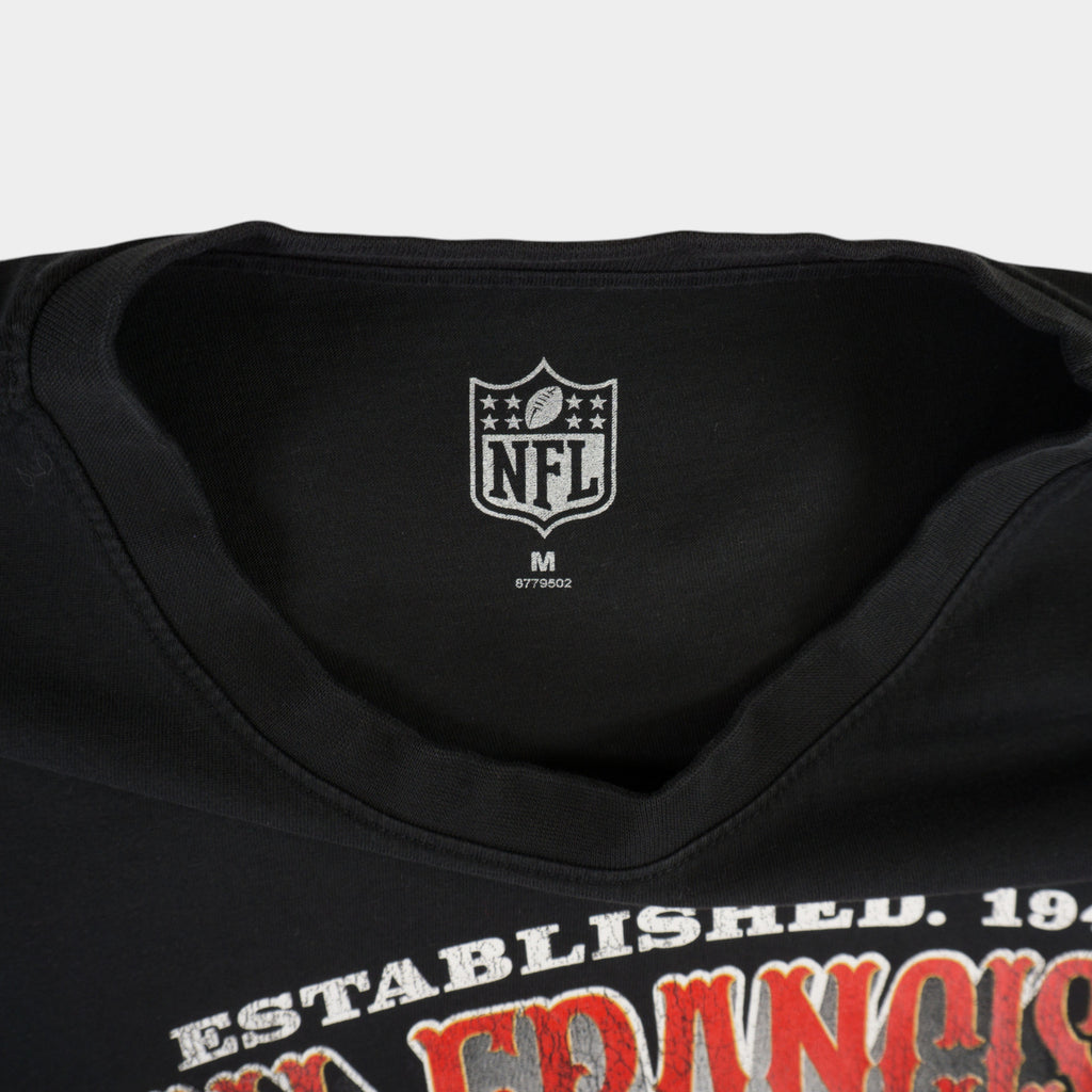 NFL San Francisco 49ers Черна Тениска с Графика