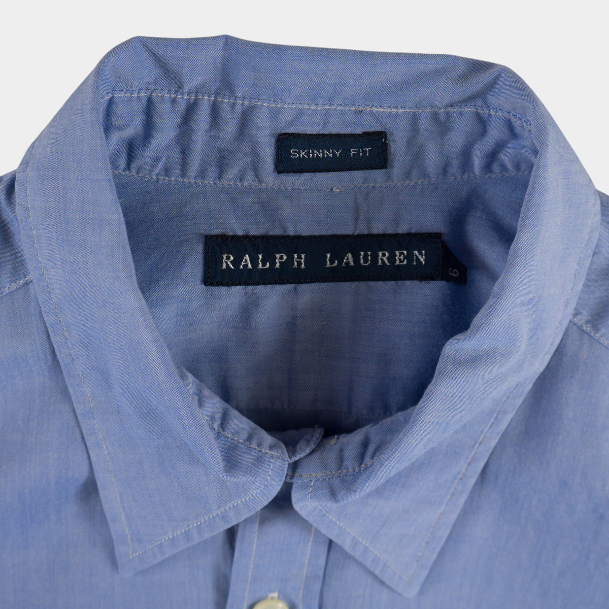Ralph Lauren Винтидж 2000-те Синя Риза с Дълъг Ръкав