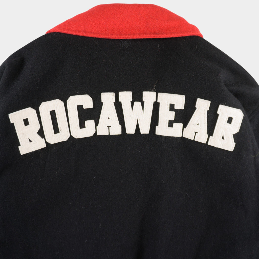 Rocawear Винтидж Черно/Червено Бейзболно Яке