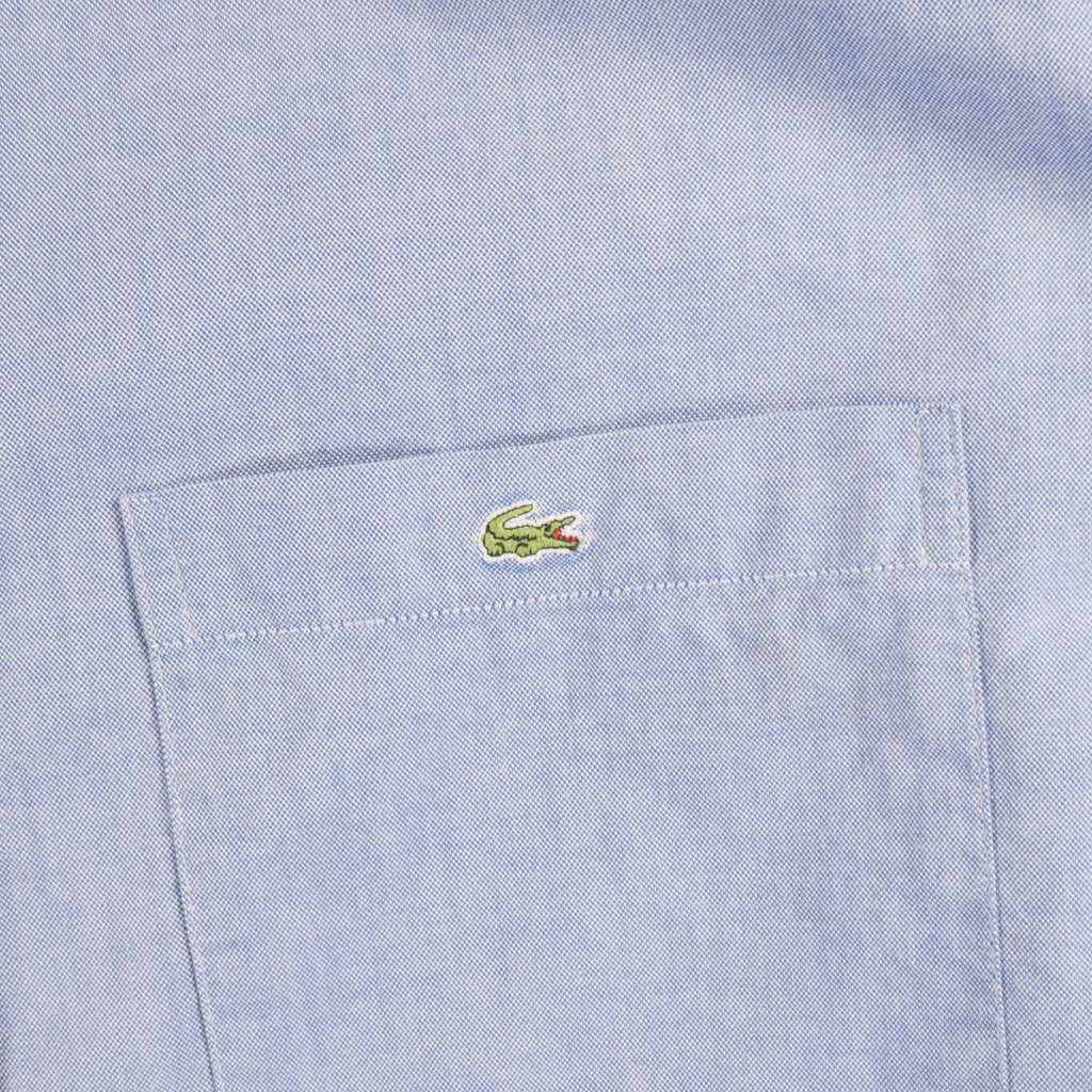 Lacoste Винтидж Синя Риза с Дълъг Ръкав