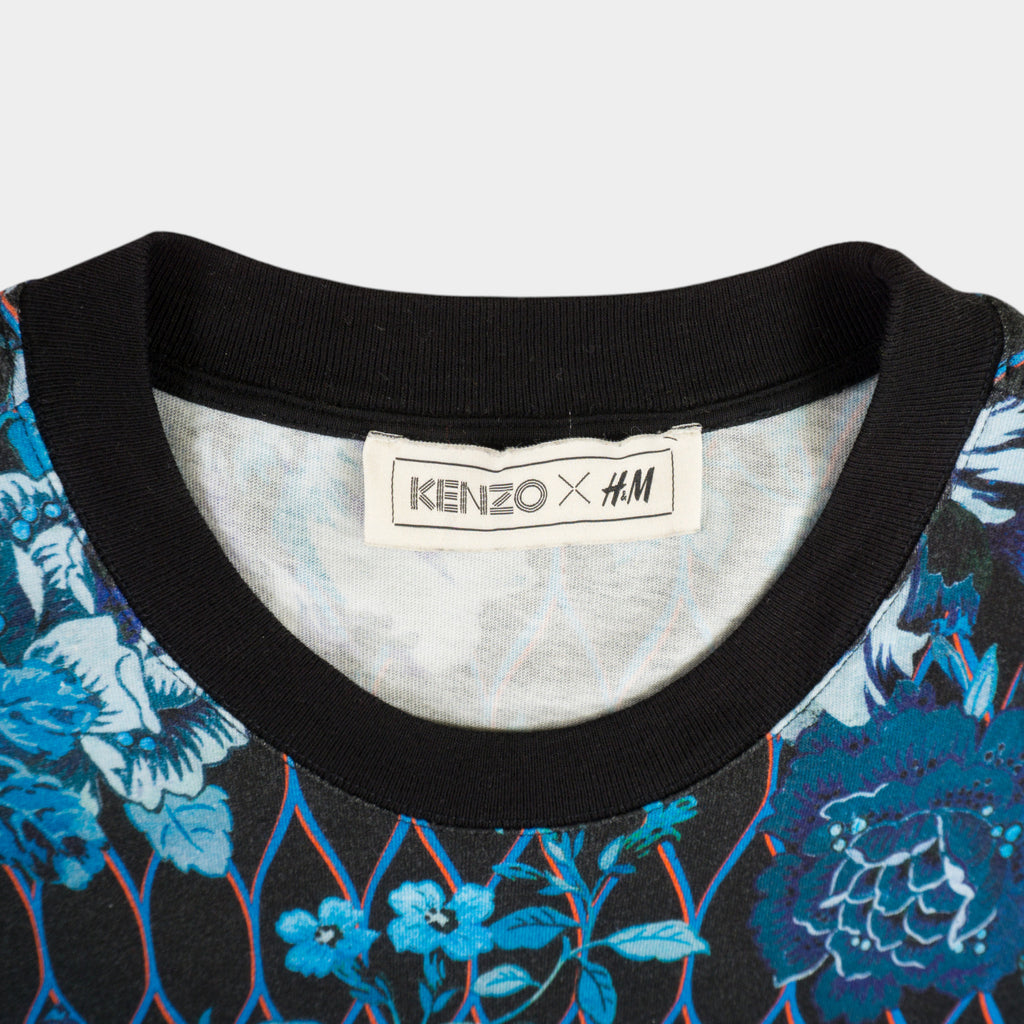 Kenzo X H&M Синя Тениска