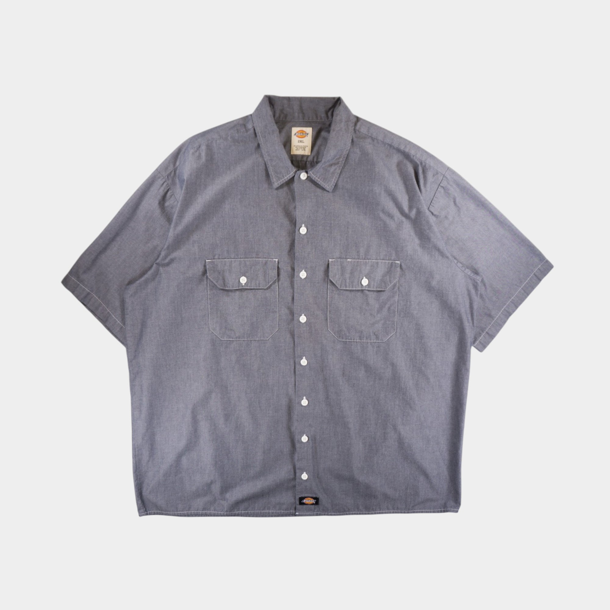 Dickies Сива Риза с Къс Ръкав