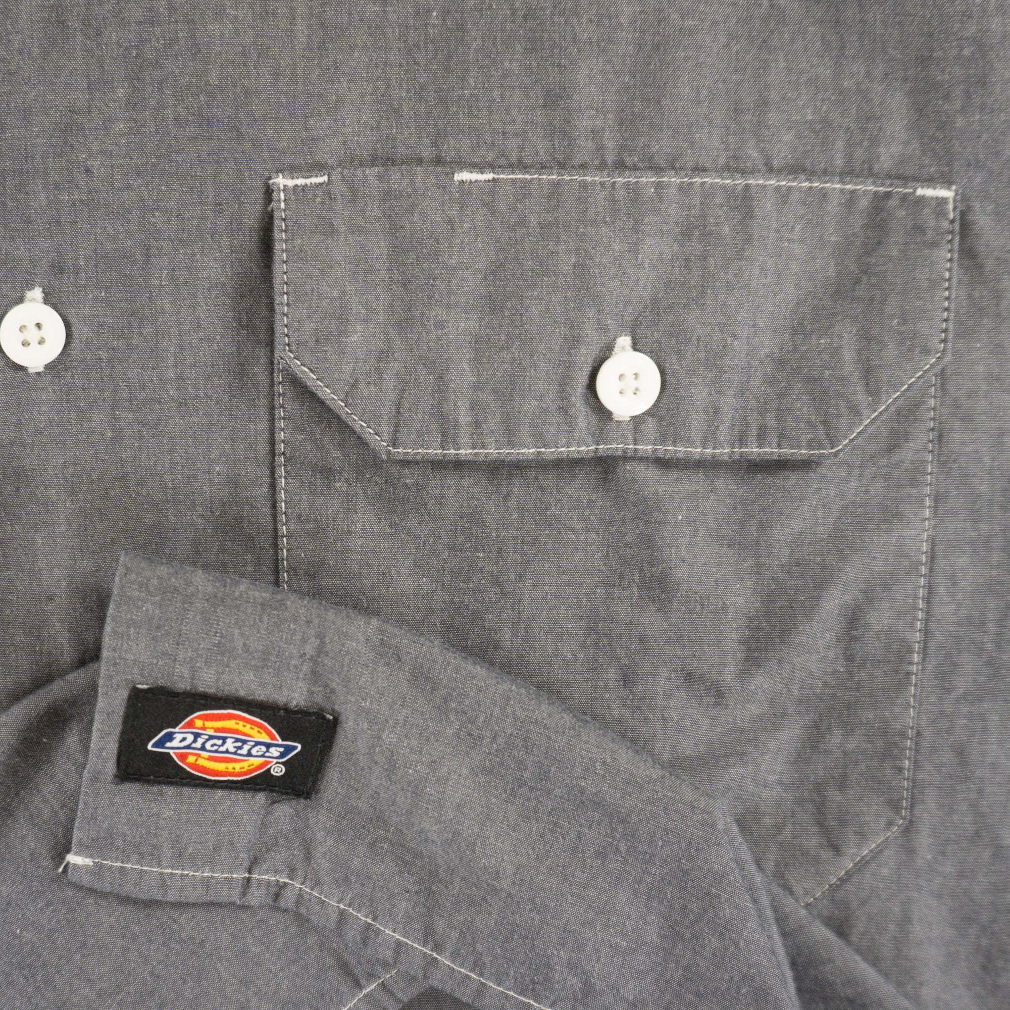 Dickies Сива Риза с Къс Ръкав