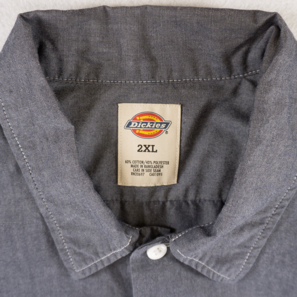 Dickies Сива Риза с Къс Ръкав