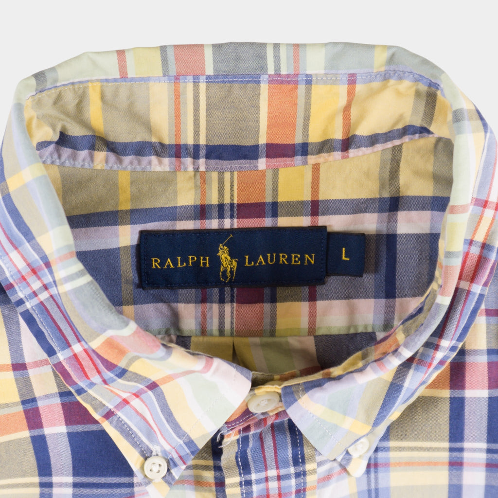Ralph Lauren Карирана Риза с Къс Ръкав