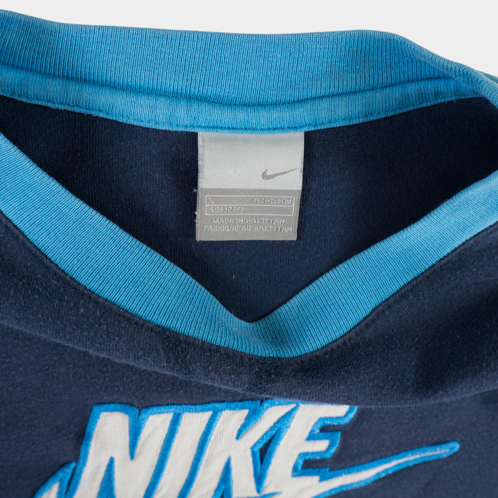 Nike Винтидж 2000-те Синя Тениска