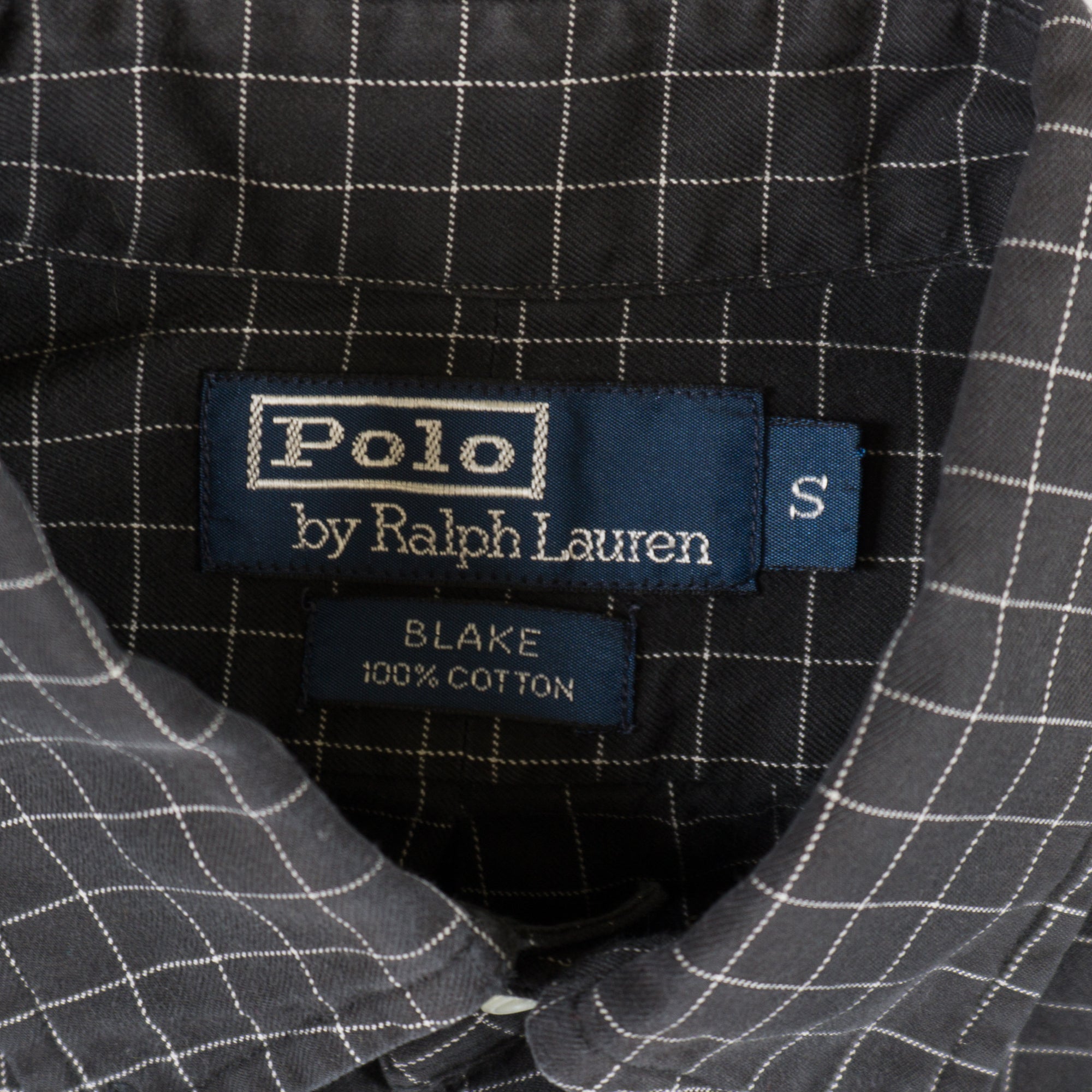 Polo Ralph Lauren Винтидж Карирана Риза с Дълъг Ръкав