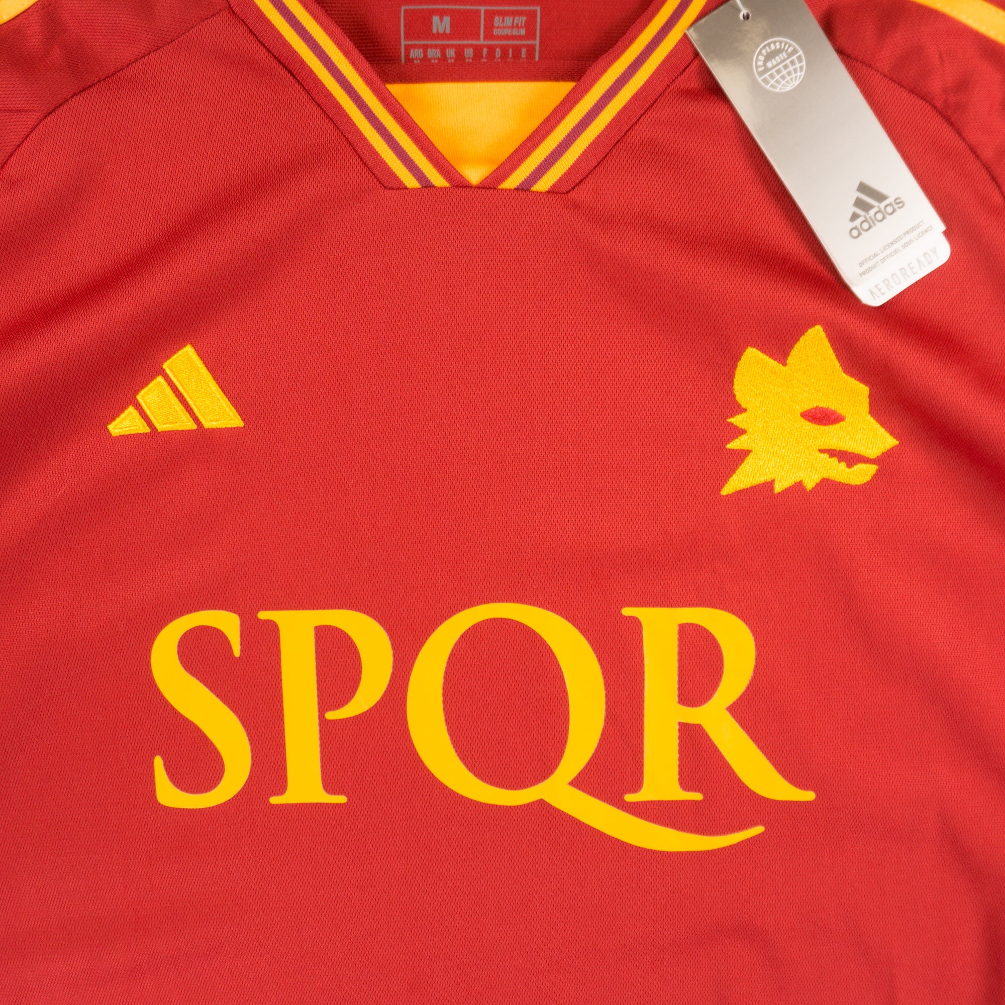Adidas 2013/14 AS Roma Home Червено Джърси