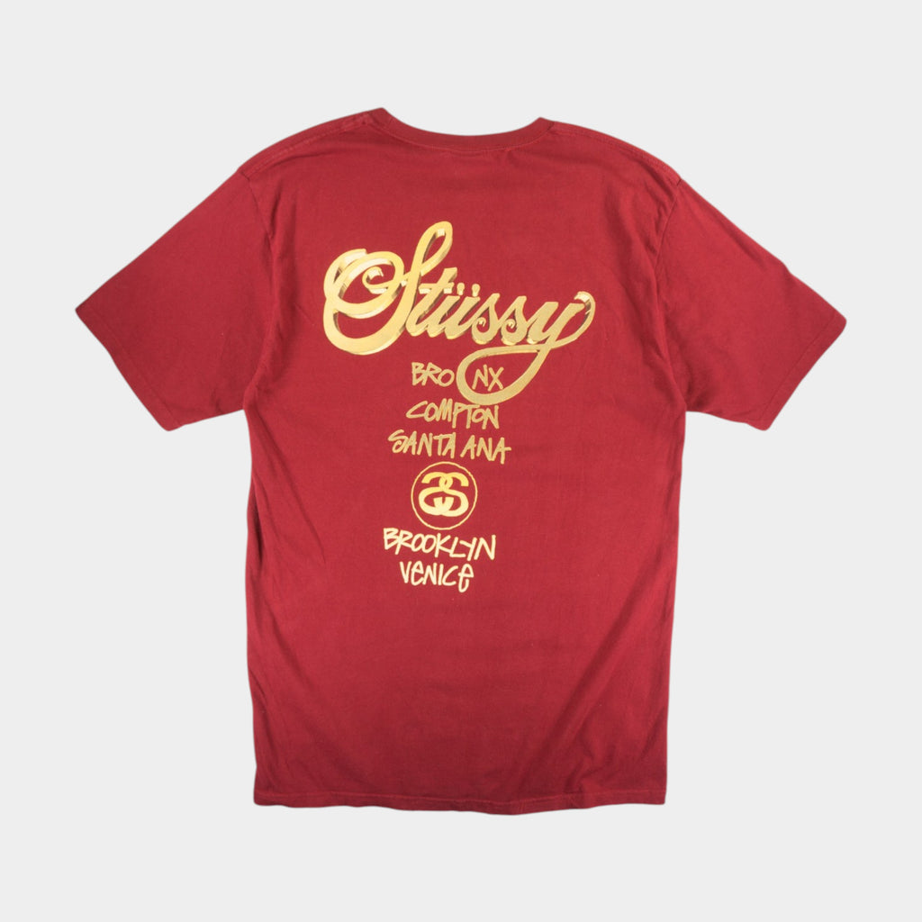 Stussy Червена Тениска