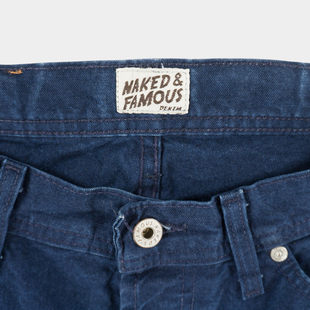 Naked & Famous Винтидж Сини Дънки