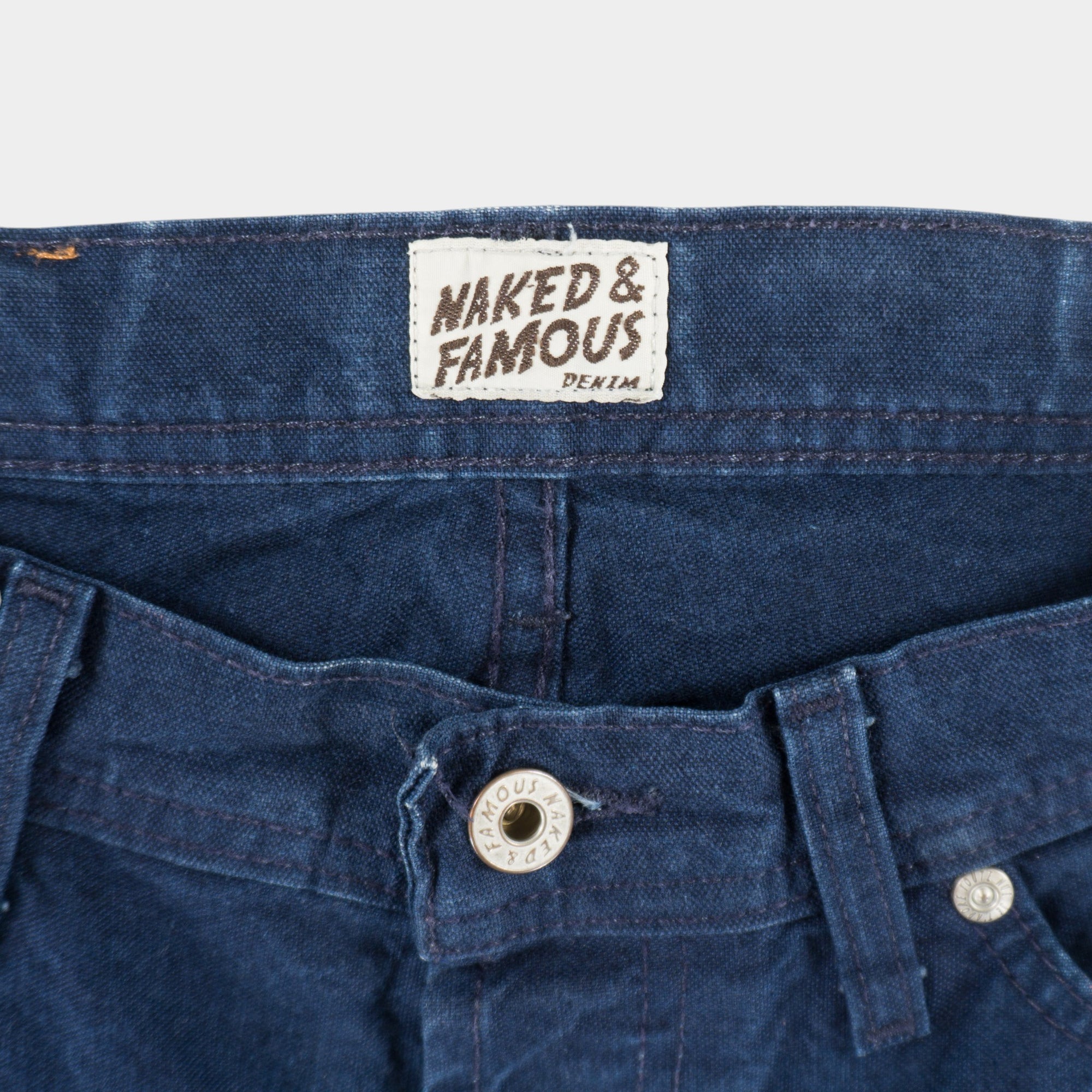 Naked & Famous Винтидж Сини Дънки