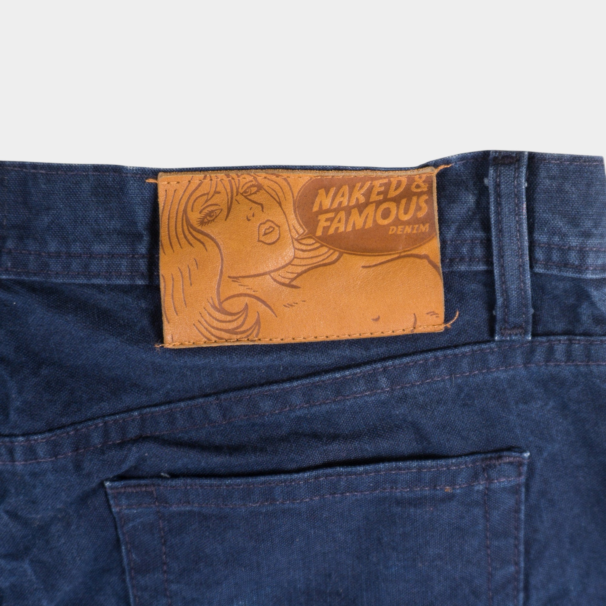 Naked & Famous Винтидж Сини Дънки