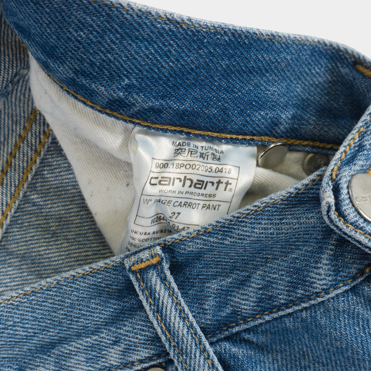 Carhartt WIP Page Carrot Pant Сини Дънки