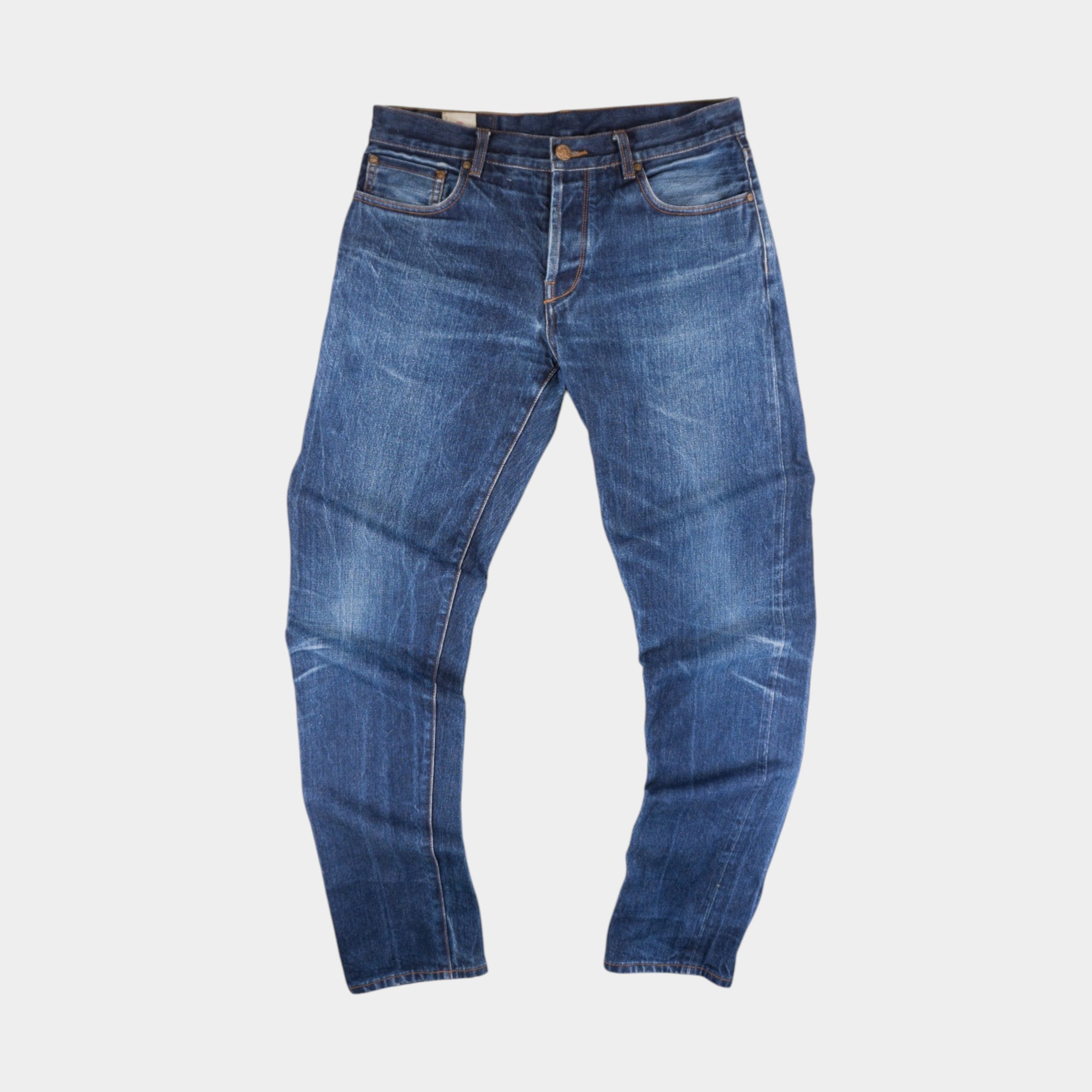 Han Kjobenhavn Сини Selvedge Дънки