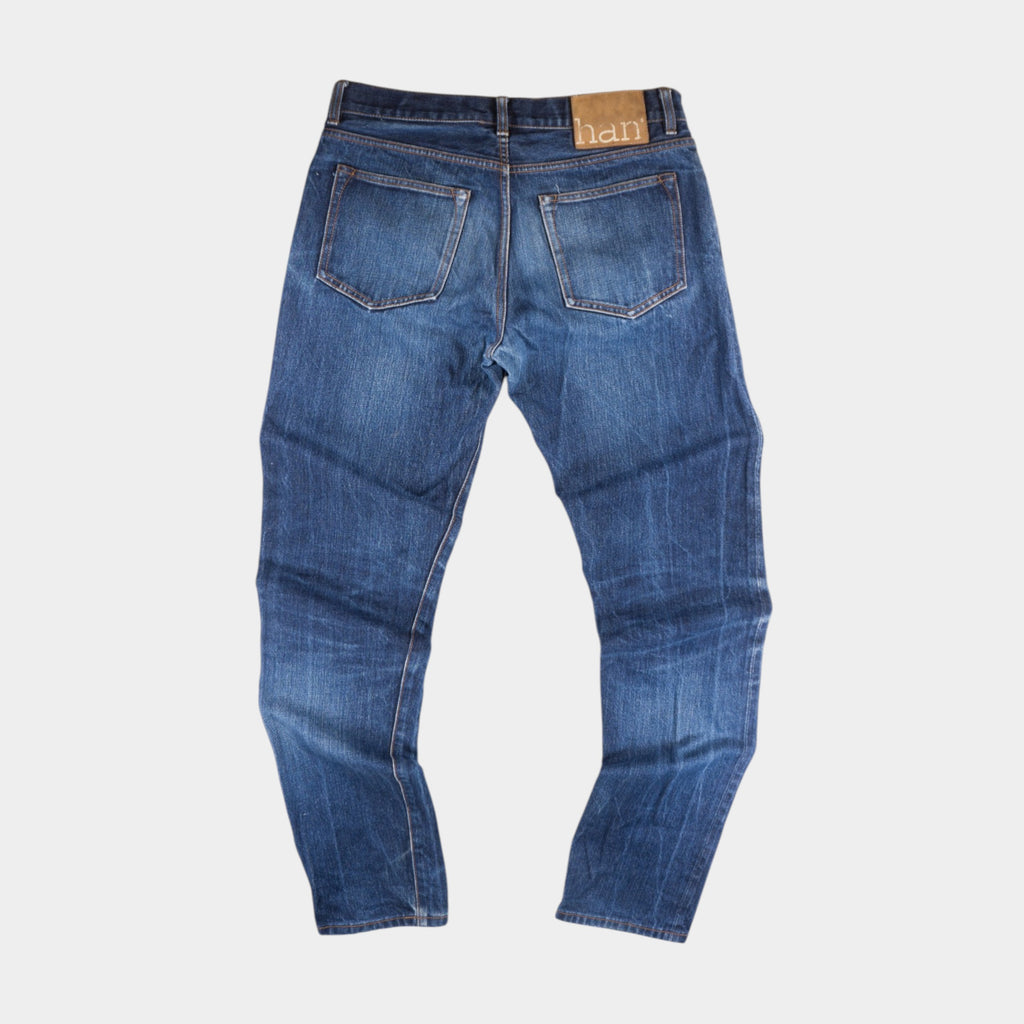 Han Kjobenhavn Сини Selvedge Дънки