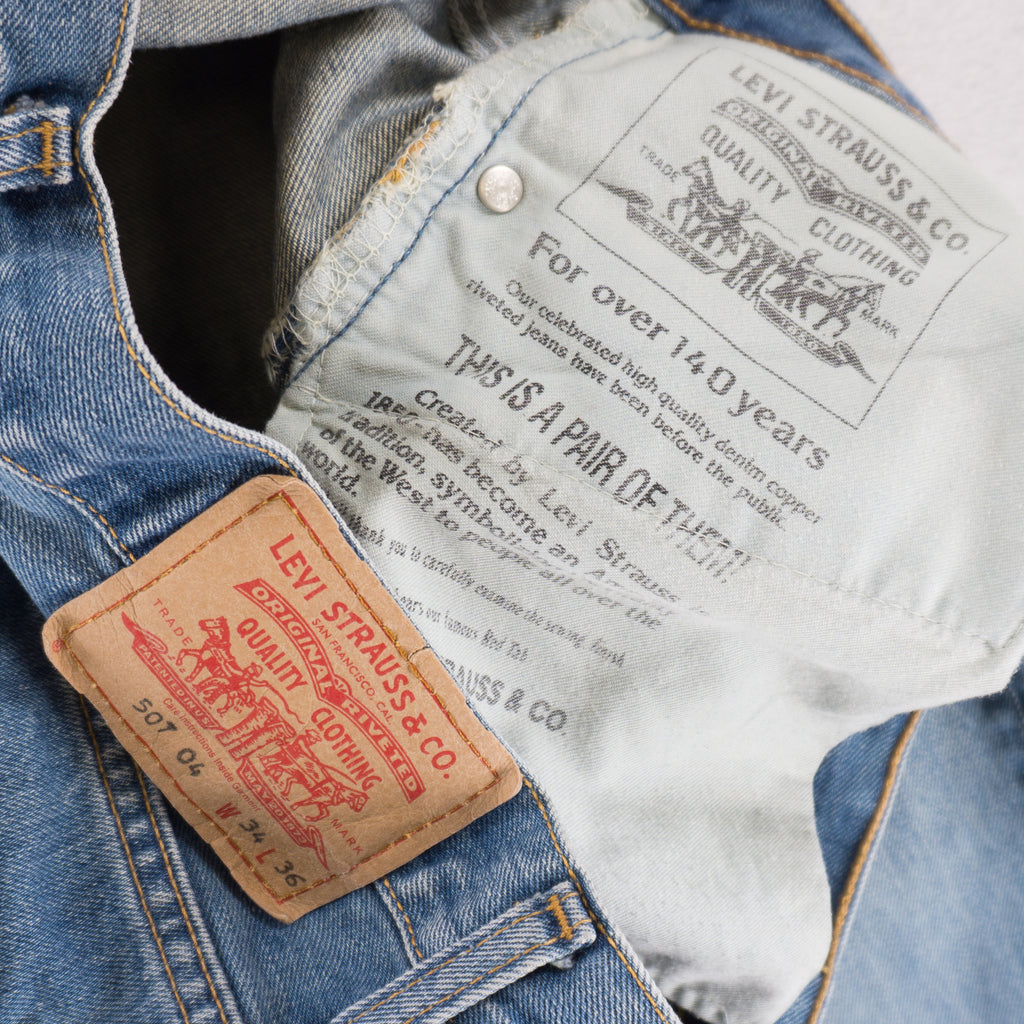Levi's 507 Винтидж Сини Къси Дънки