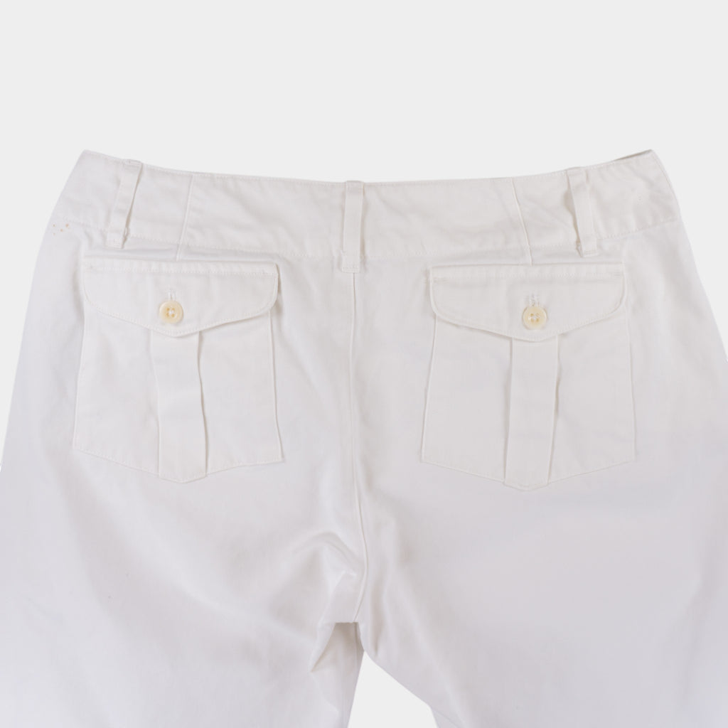 Ralph Lauren Винтидж Бели Къси Панталони