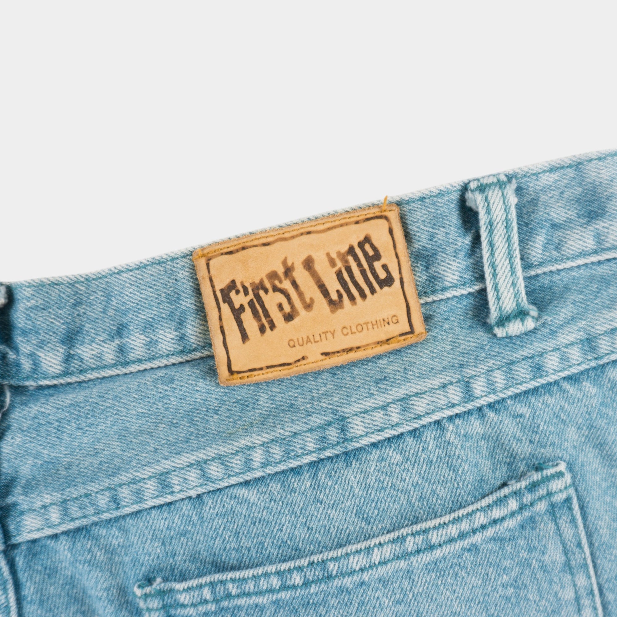First Line Винтидж Къси Дънки