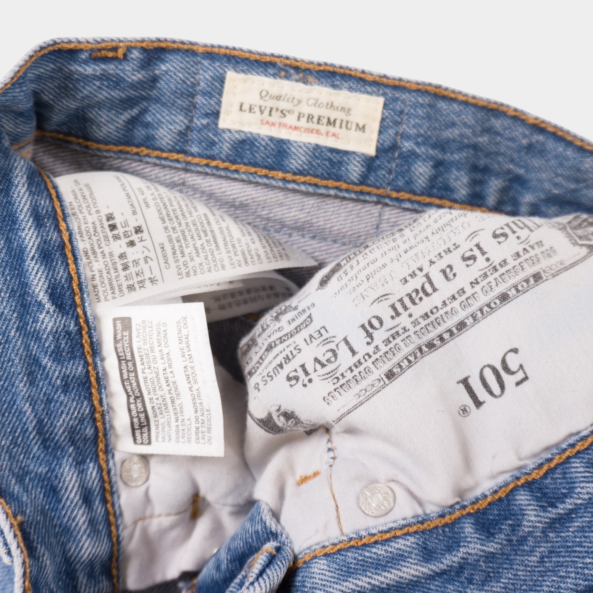Levi's 501 Premium Сини Къси Дънки