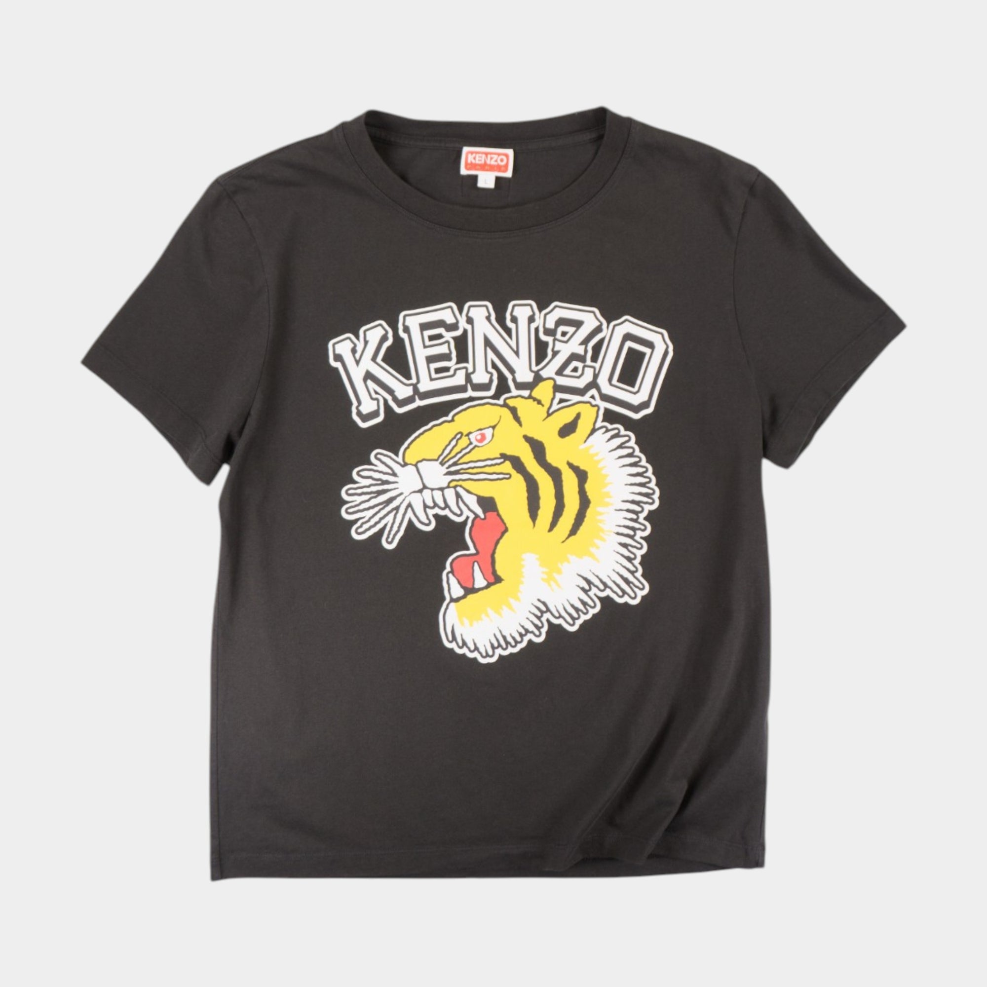 Kenzo Черна Тениска с Графика