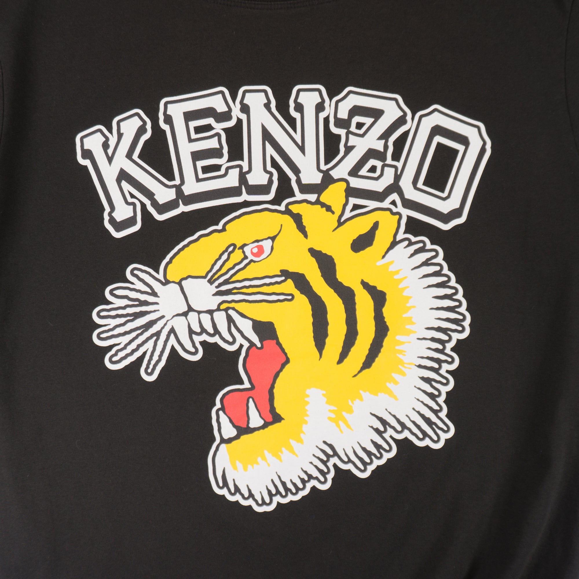 Kenzo Черна Тениска с Графика