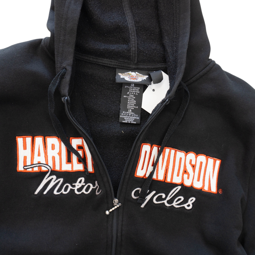 Harley-Davidson Y2K Суичър с Цип