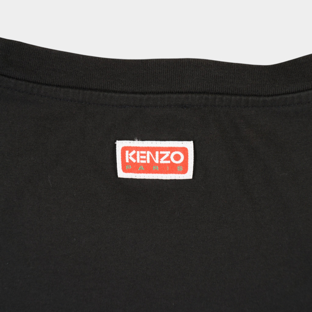 Kenzo Черна Тениска с Графика