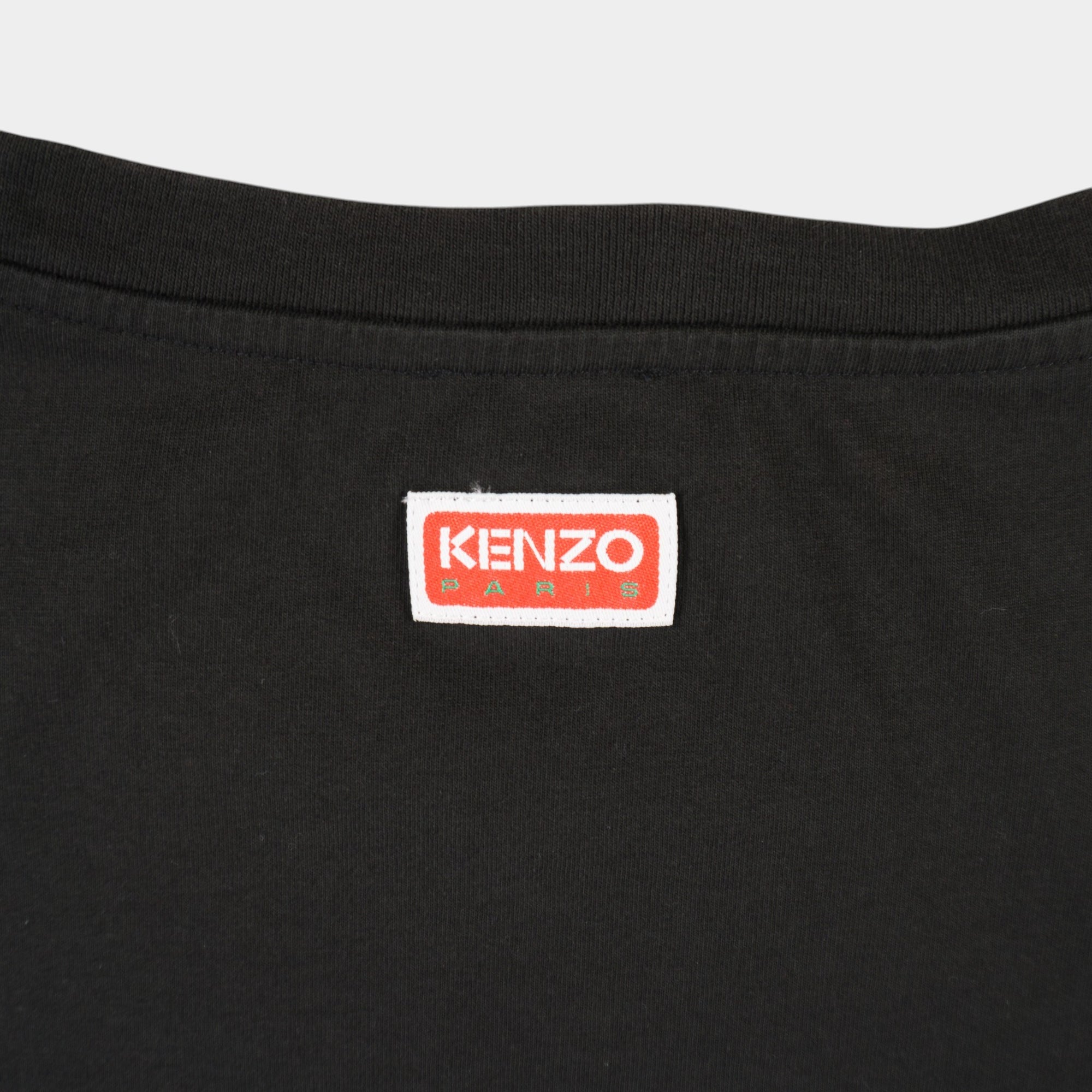 Kenzo Черна Тениска с Графика