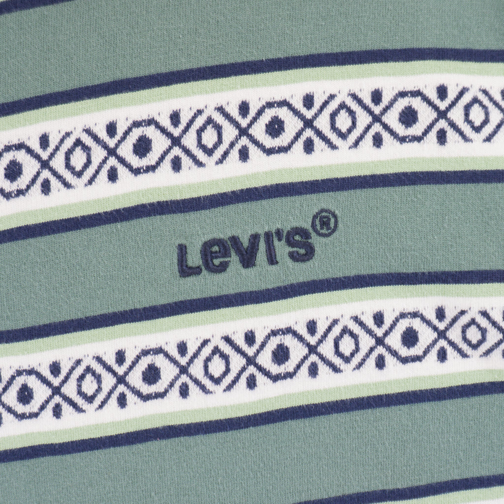 Levi's Раирана Зелена Тениска