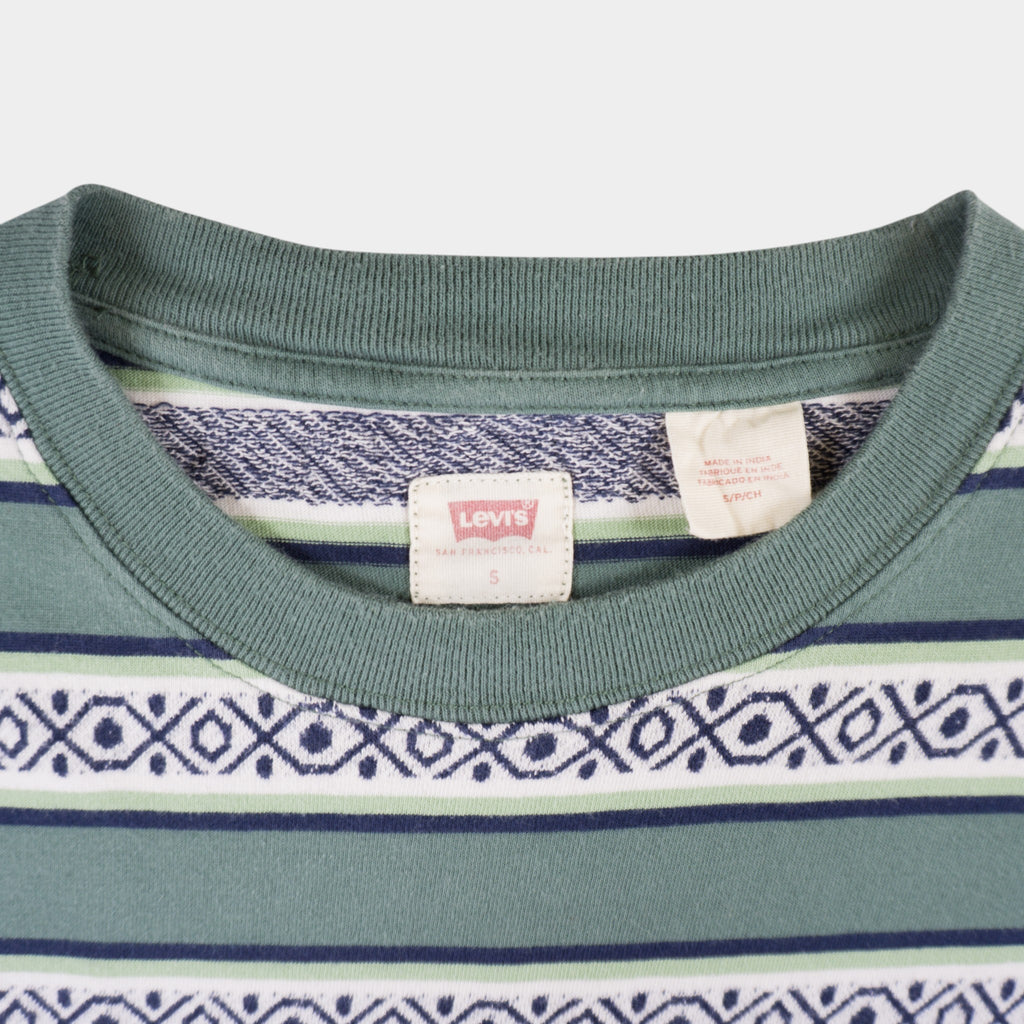 Levi's Раирана Зелена Тениска