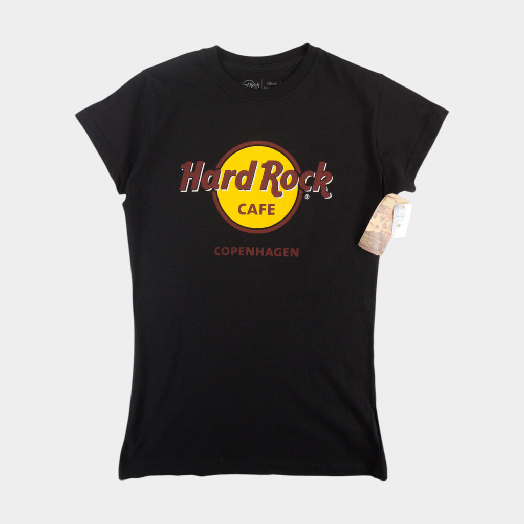 Hard Rock Cafe Copenhagen Черна Тениска с Графика