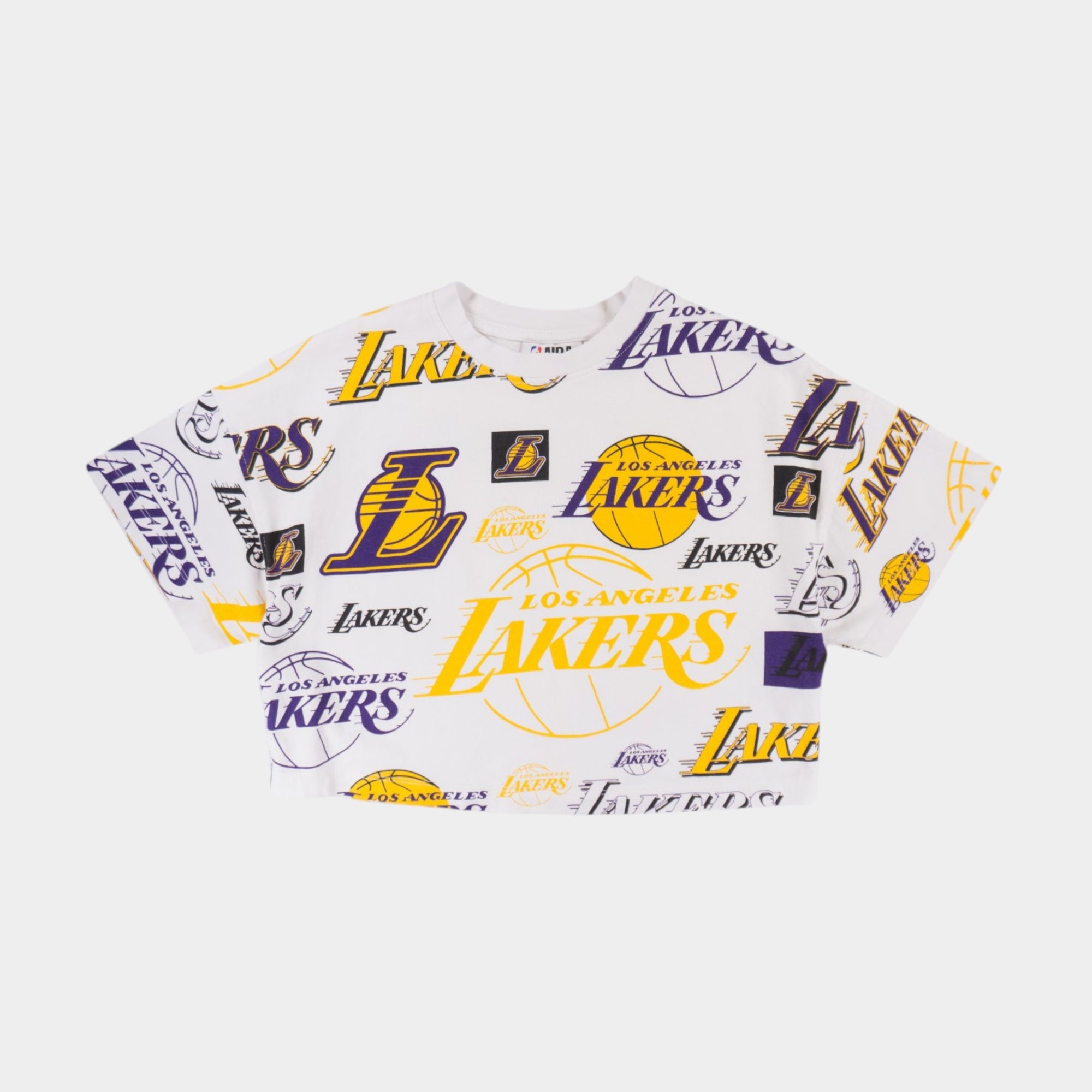 NBA Lakers Кроп-Топ Бяла Тениска