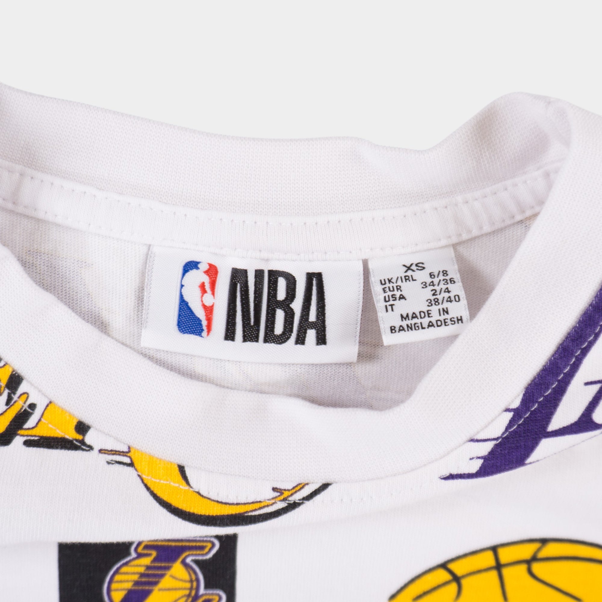 NBA Lakers Кроп-Топ Бяла Тениска
