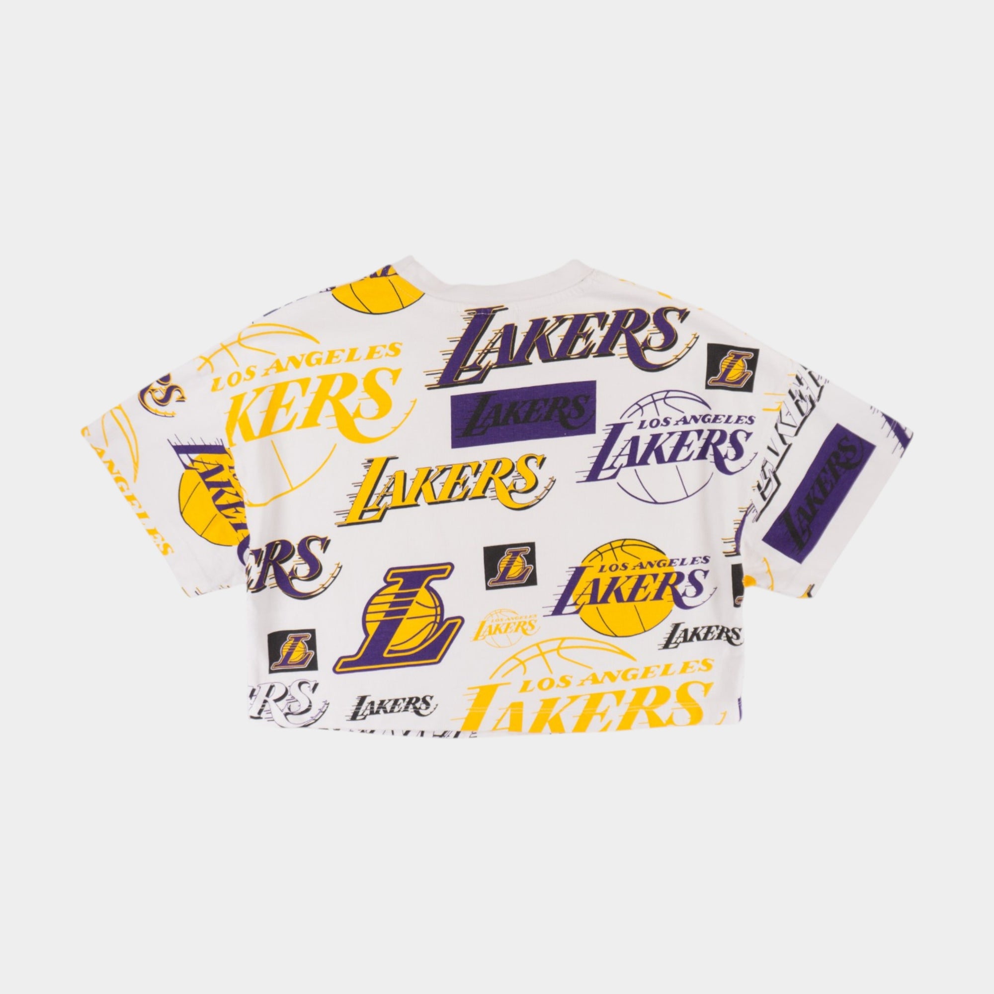 NBA Lakers Кроп-Топ Бяла Тениска