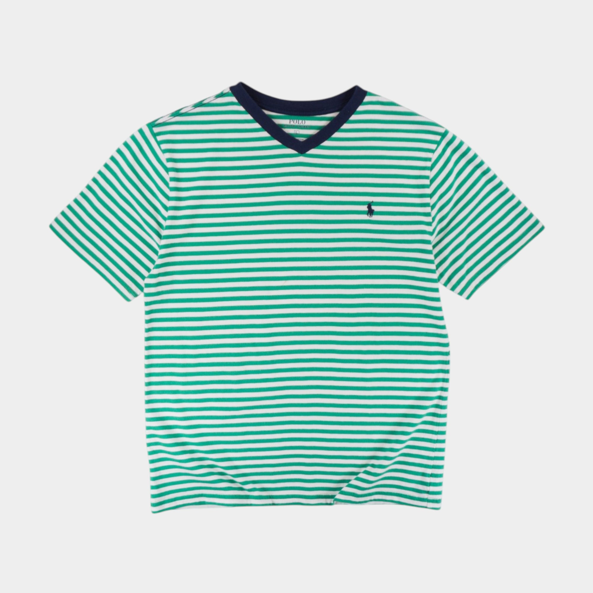 Polo Ralph Lauren Раирана Зелена Тениска