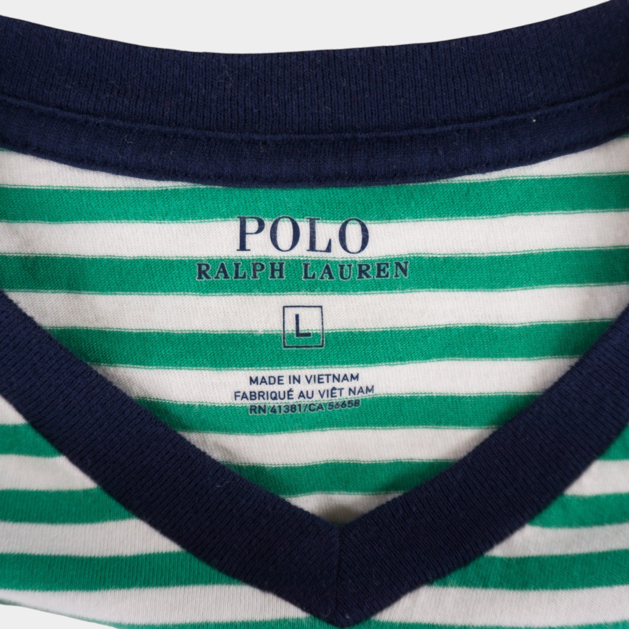 Polo Ralph Lauren Раирана Зелена Тениска