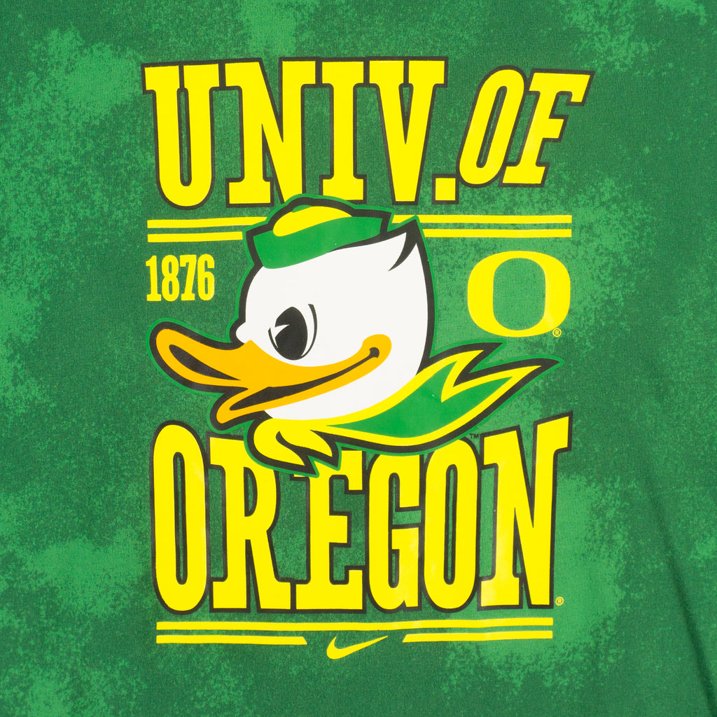 Nike University of Oregon Зелена Тениска с Графика
