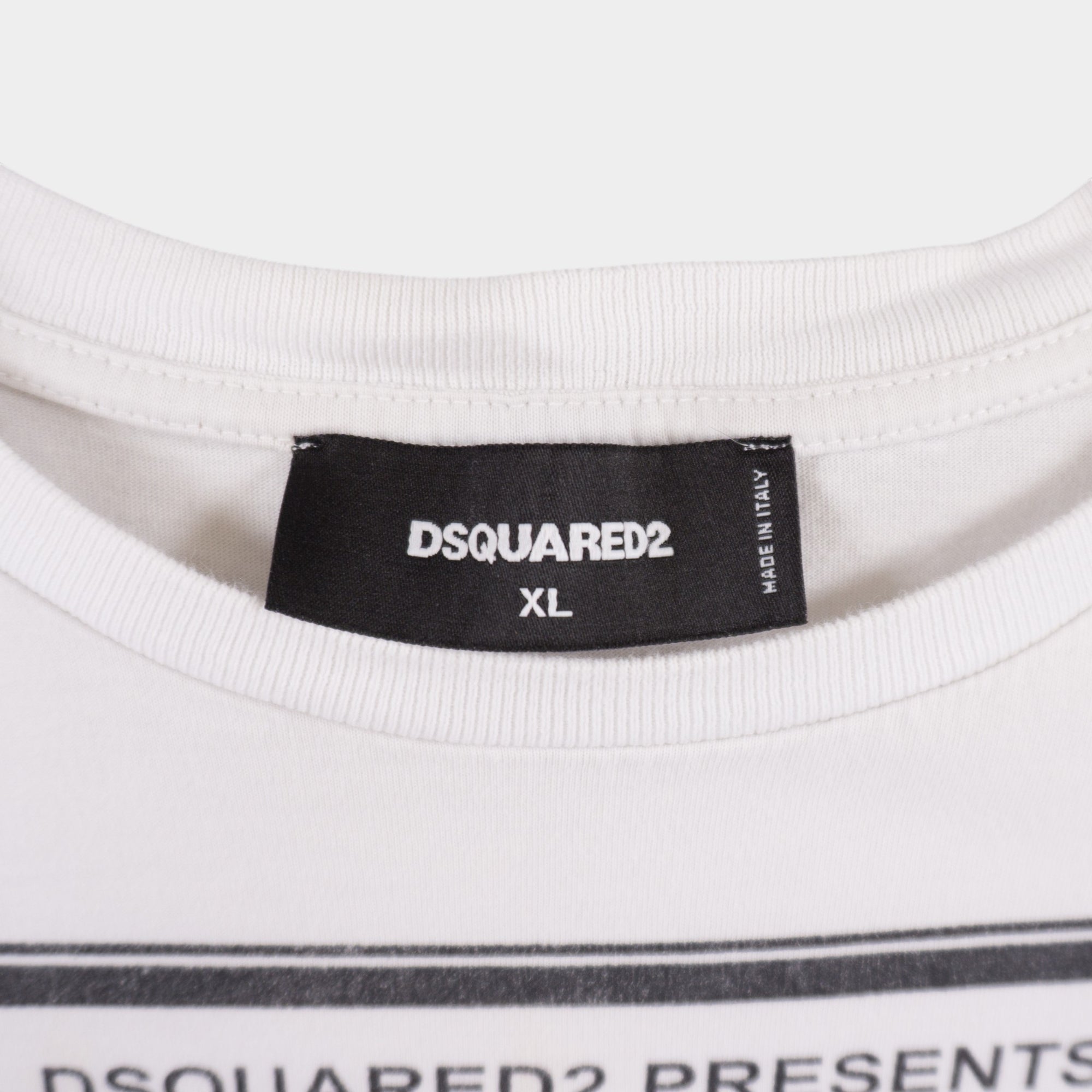 DSQUARED2 X Bruce Lee Бяла Тениска с Графика
