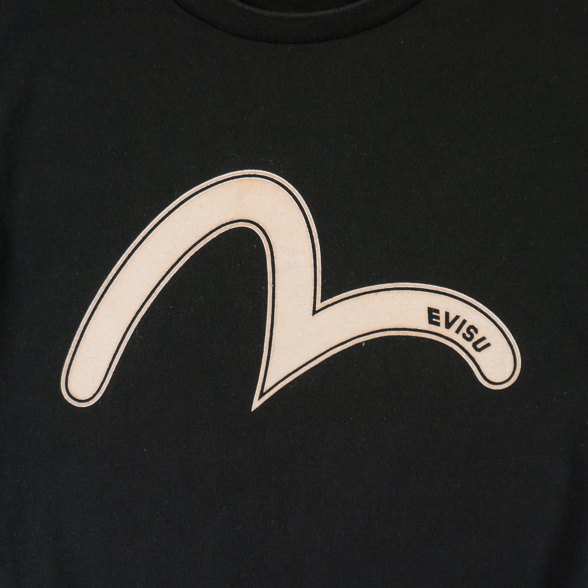 Evisu Винтидж Черна Тениска