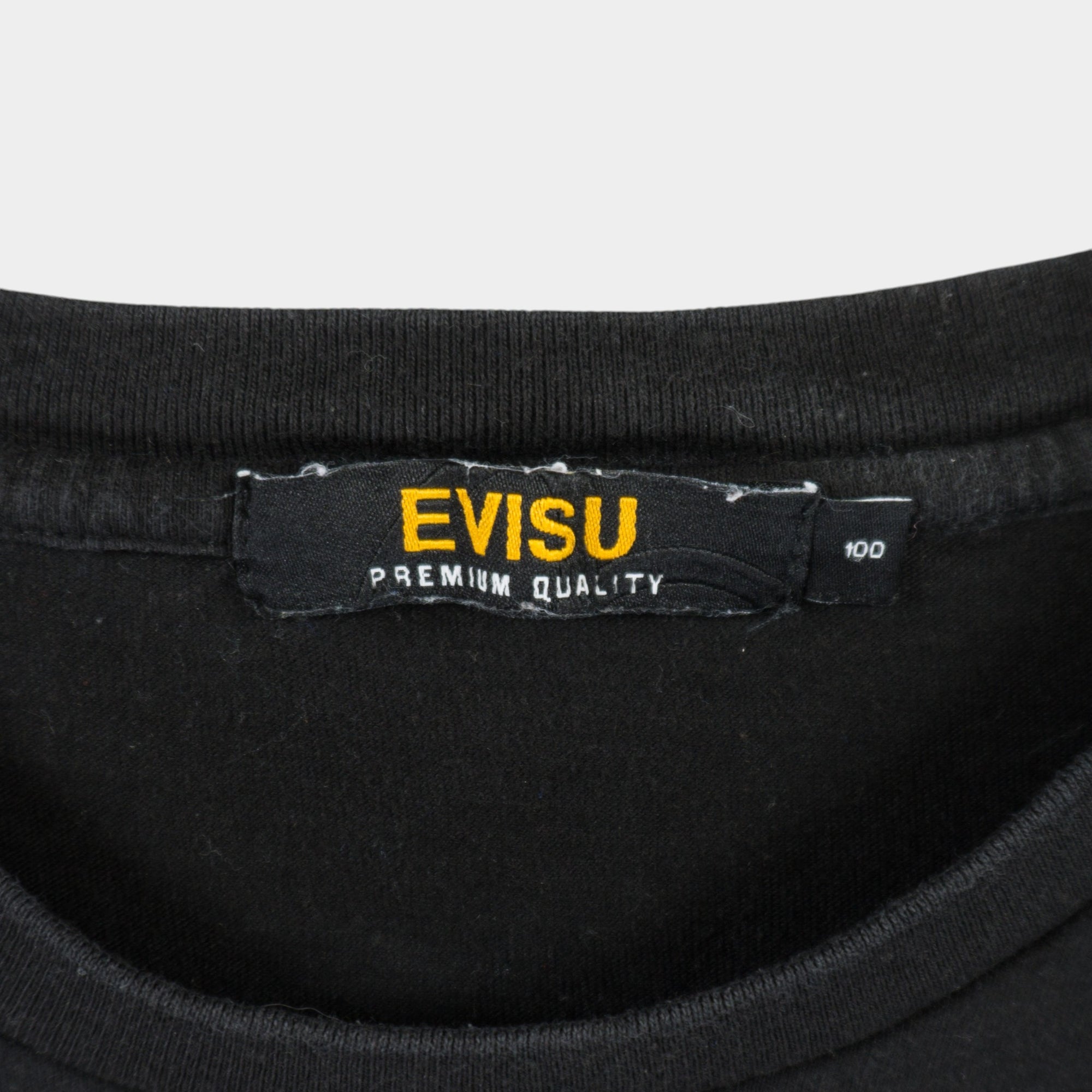 Evisu Винтидж Черна Тениска