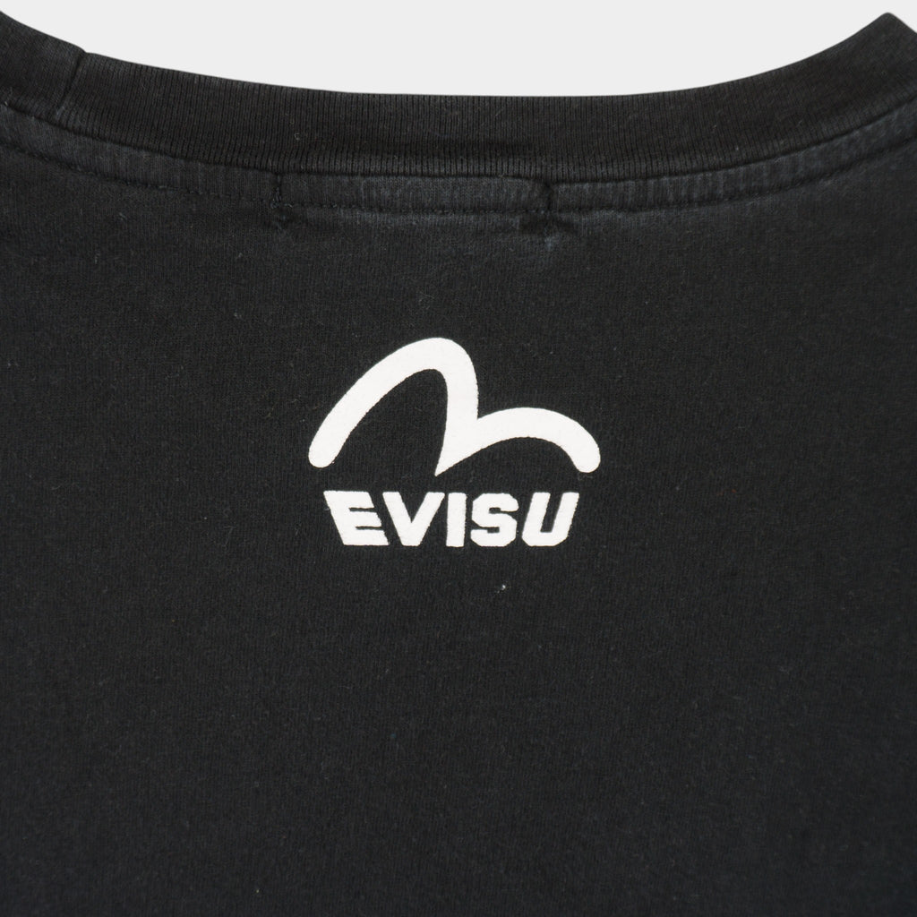 Evisu Винтидж Черна Тениска